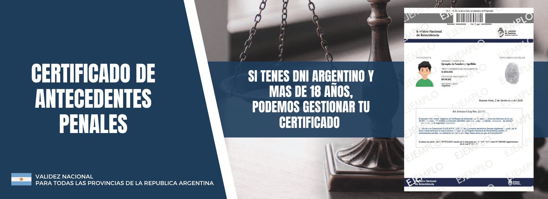 certificado de antecedentes penales